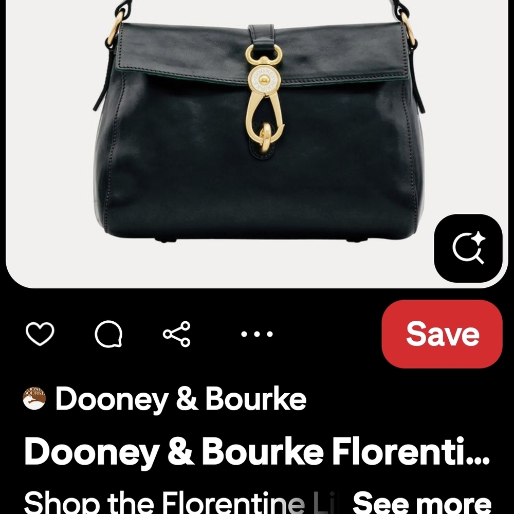 Dooney & Bourke Libby Hobo Florentine Leather Shoulder Bag - Picture 2 of 6